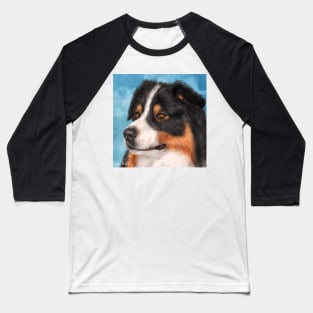 Painting of a Gorgeous Australian Shepherd Baseball T-Shirt